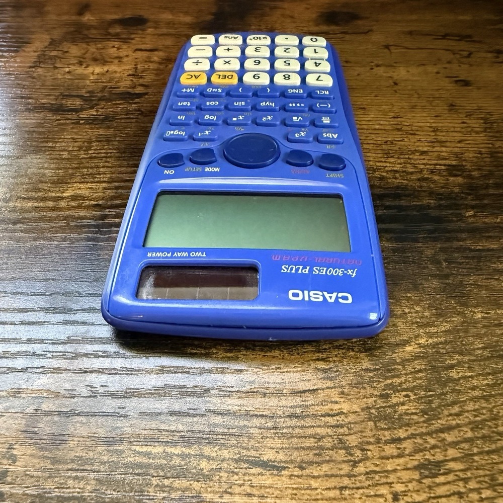 Casio FX‑300ES Plus Scientific Calculator Natural VPAM Two‑Way Power Blue Tested - Picture 7 of 8